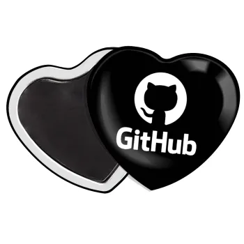 GitHub, Μαγνητάκι καρδιά (57x52mm)