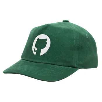 GitHub, Children's Baseball Cap, 100% Cotton Drill, GREEN (COTTON, CHILDREN'S, ONE SIZE)