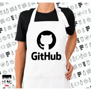 GitHub, Ποδιά μακριά Σεφ ολόσωμη με τσέπες white (ΕΝΗΛΙΚΩΝ)