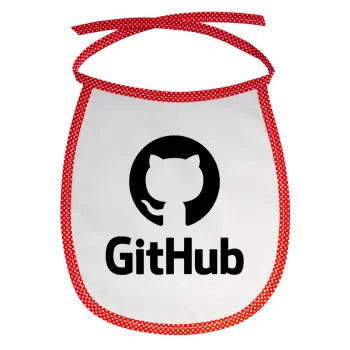GitHub, Σαλιάρα μωρού αλέκιαστη με κορδόνι Κόκκινη