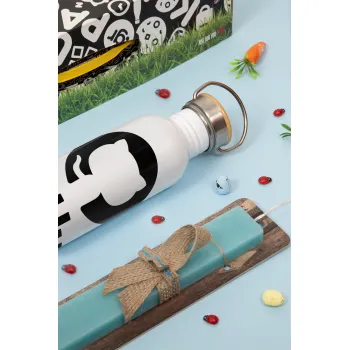 GitHub, Πασχαλινή Λαμπάδα με παγούρι μεταλλικό (620ml, stainless steel) & κερί αρωματικό πλακέ (30cm) (ΤΙΡΚΟΥΑΖ)