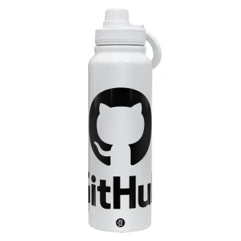 GitHub, Θερμός 1L Ανοξείδωτο με Βάση Κινητού & Διπλά Τοιχώματα