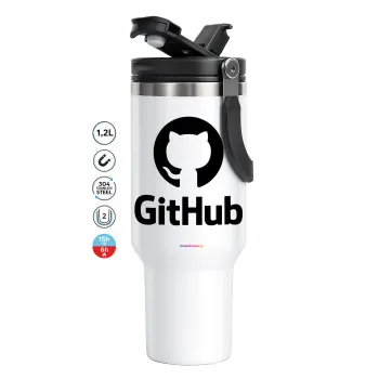 GitHub, Mega Stainless steel Tumbler with lid, double wall 1,2L