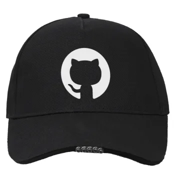 GitHub, Καπέλο Εργασίας & Δραστηριοτήτων με LED Φως - Ιδανικό για Νύχτα & Χαμηλό Φωτισμό (100% ΒΑΜΒΑΚΕΡΟ, ΕΝΗΛΙΚΩΝ, UNISEX)