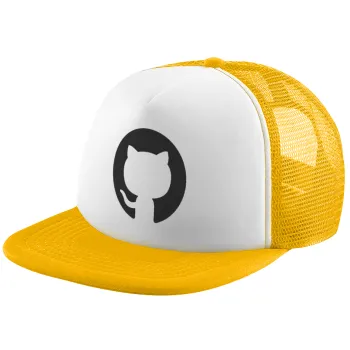 GitHub, Καπέλο Ενηλίκων Soft Trucker με Δίχτυ Κίτρινο/White (POLYESTER, ΕΝΗΛΙΚΩΝ, UNISEX, ONE SIZE)