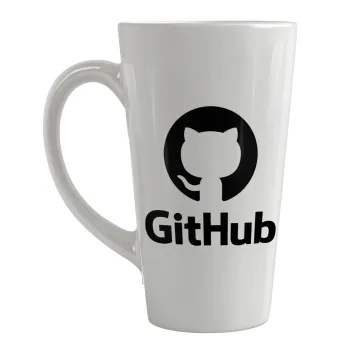 GitHub, Κούπα κωνική Latte Μεγάλη, κεραμική, 450ml