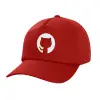 Children's Baseball Cap, 100% Cotton Twill, Red (COTTON, CHILDREN'S, UNISEX, ONE SIZE)