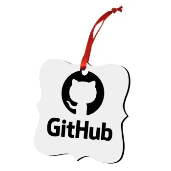 GitHub, Christmas ornament polygon wooden 7.5cm