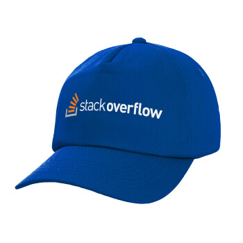 StackOverflow, Twill Καπέλο παιδικό ΜΠΛΕ (100% ΒΑΜΒΑΚΕΡΟ, ΠΑΙΔΙΚΟ, UNISEX)