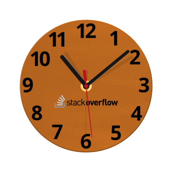 StackOverflow, Ρολόι τοίχου γυάλινο (20cm)