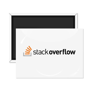 StackOverflow, Ορθογώνιο μαγνητάκι ψυγείου διάστασης 9x6cm