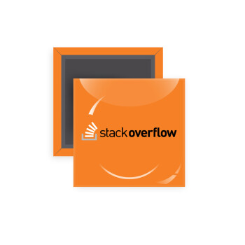 StackOverflow, Μαγνητάκι ψυγείου τετράγωνο διάστασης 5x5cm