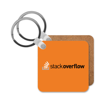 StackOverflow, Μπρελόκ Ξύλινο τετράγωνο MDF