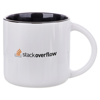 StackOverflow, Κούπα κεραμική 400ml Λευκή/Μαύρη