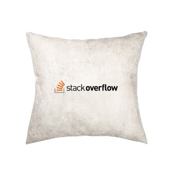 StackOverflow, Μαξιλάρι καναπέ Δερματίνη Γκρι 40x40cm με γέμισμα