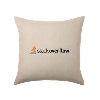 StackOverflow, Μαξιλάρι καναπέ ΛΙΝΟ 40x40cm περιέχεται το  γέμισμα