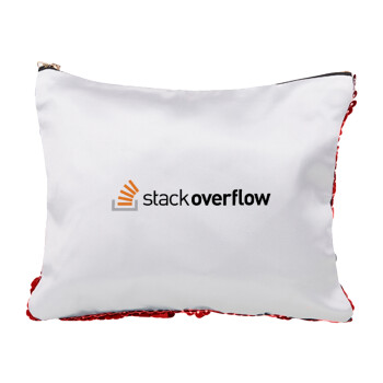 StackOverflow, Τσαντάκι νεσεσέρ με πούλιες (Sequin) Κόκκινο
