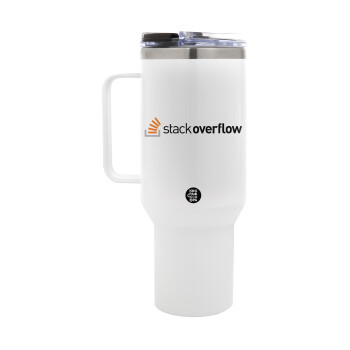 StackOverflow, Mega Tumbler με καπάκι, διπλού τοιχώματος (θερμό) 1,2L