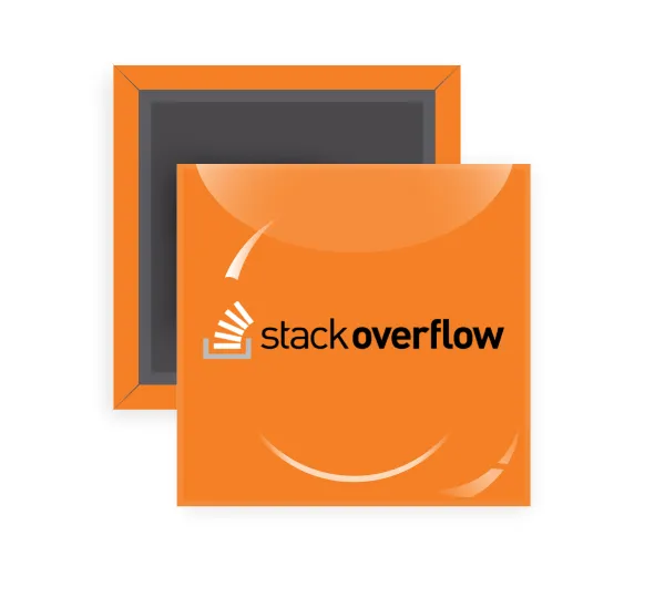 StackOverflow — Square fridge magnet, 5x5cm