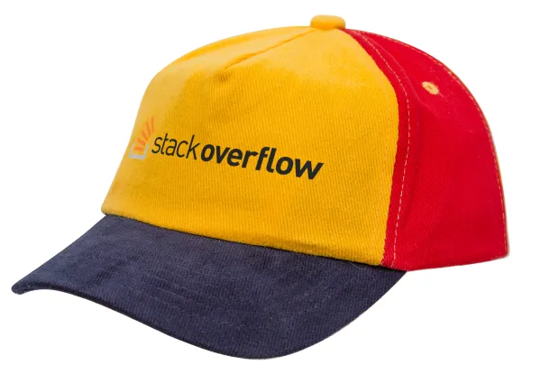 StackOverflow — Καπέλο παιδικό Baseball, 100% Βαμβακερό Drill, Κίτρινο/Μπλε/Κόκκινο (ΒΑΜΒΑΚΕΡΟ, ΠΑΙΔΙΚΟ, ONE SIZE)