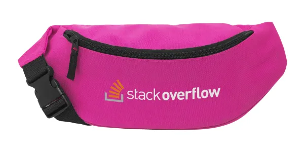 StackOverflow — Unisex waist bag (banana) in PINK color with 2 pockets
