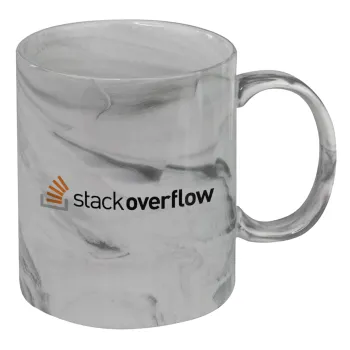 StackOverflow, Mug ceramic marble style, 330ml