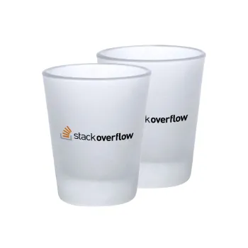 StackOverflow, Σφηνοπότηρα γυάλινα 45ml του πάγου (2 τεμάχια)