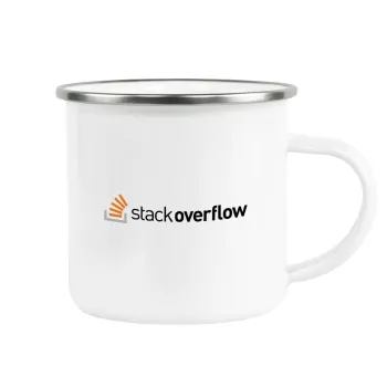 StackOverflow, Metallic enamel cup white 360ml