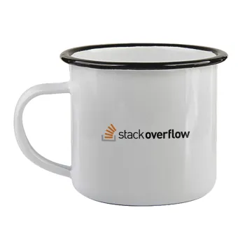 StackOverflow, Κούπα εμαγιέ με μαύρο χείλος 360ml
