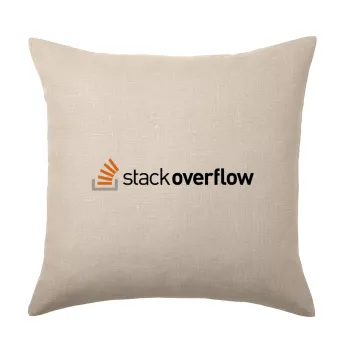 StackOverflow, Μαξιλάρι καναπέ ΛΙΝΟ 40x40cm περιέχεται το  γέμισμα
