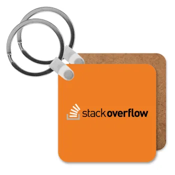 StackOverflow, Μπρελόκ Ξύλινο τετράγωνο MDF