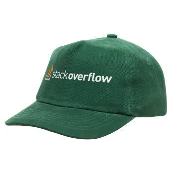 StackOverflow, Children's Baseball Cap, 100% Cotton Drill, GREEN (COTTON, CHILDREN'S, ONE SIZE)