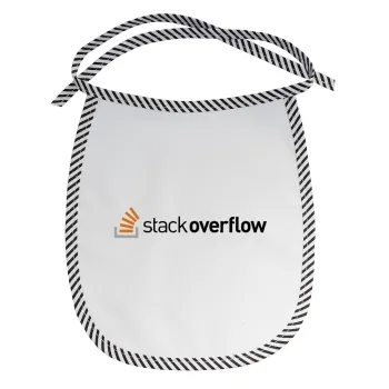 StackOverflow, Σαλιάρα μωρού αλέκιαστη με κορδόνι Μαύρη
