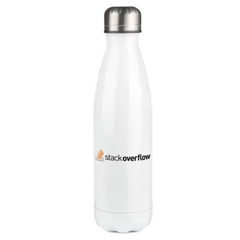 StackOverflow, Metal mug thermos White (Stainless steel), double wall, 500ml