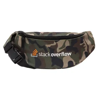 StackOverflow, Unisex waist bag (banana) in Jungle camouflage color with 2 pockets