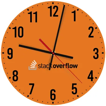 StackOverflow, Ρολόι τοίχου ξύλινο (30cm)
