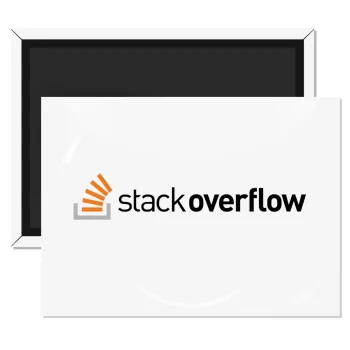 StackOverflow, Ορθογώνιο μαγνητάκι ψυγείου διάστασης 9x6cm