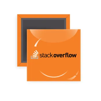 StackOverflow, Μαγνητάκι ψυγείου τετράγωνο διάστασης 5x5cm