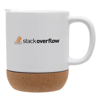 StackOverflow, Κούπα, κεραμική με βάση φελού και καπάκι (ΜΑΤ), 330ml