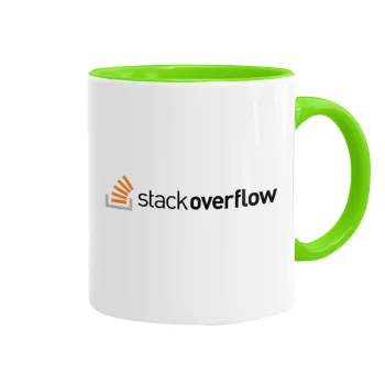 StackOverflow, Mug colored light green, ceramic, 330ml