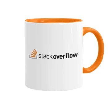 StackOverflow, Mug colored orange, ceramic, 330ml