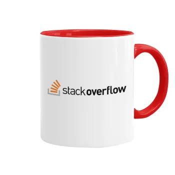 StackOverflow, Mug colored red, ceramic, 330ml