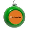 Green Christmas tree ornament bauble 8cm