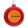 Red Christmas tree ornament bauble 8cm