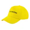 Καπέλο παιδικό Baseball, 100% Βαμβακερό Twill, Κίτρινο (ΒΑΜΒΑΚΕΡΟ, ΠΑΙΔΙΚΟ, UNISEX, ONE SIZE)
