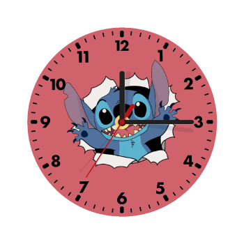 Stitch hello!!!, Wooden wall clock (20cm)