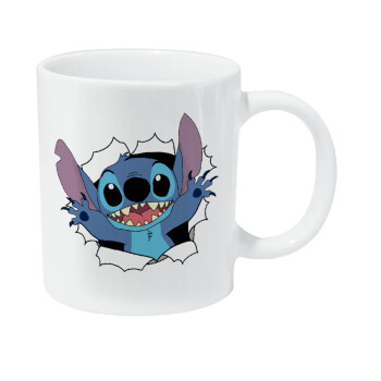 Stitch hello!!!, Κούπα Giga, κεραμική, 590ml