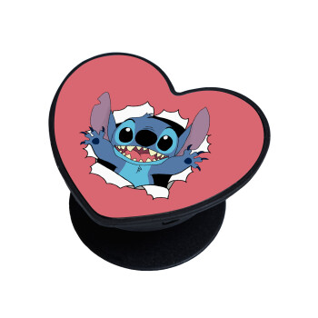 Stitch hello!!!, Phone Holders Stand  καρδιά Μαύρο Βάση Στήριξης Κινητού στο Χέρι