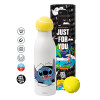 Tennis ball Metal mug thermos White, double wall, 550ml