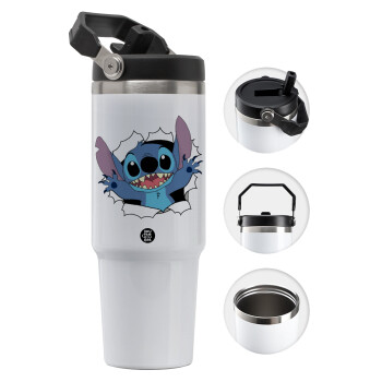Stitch hello!!!, Θερμός Ανοξείδωτο 30oz με χερούλι